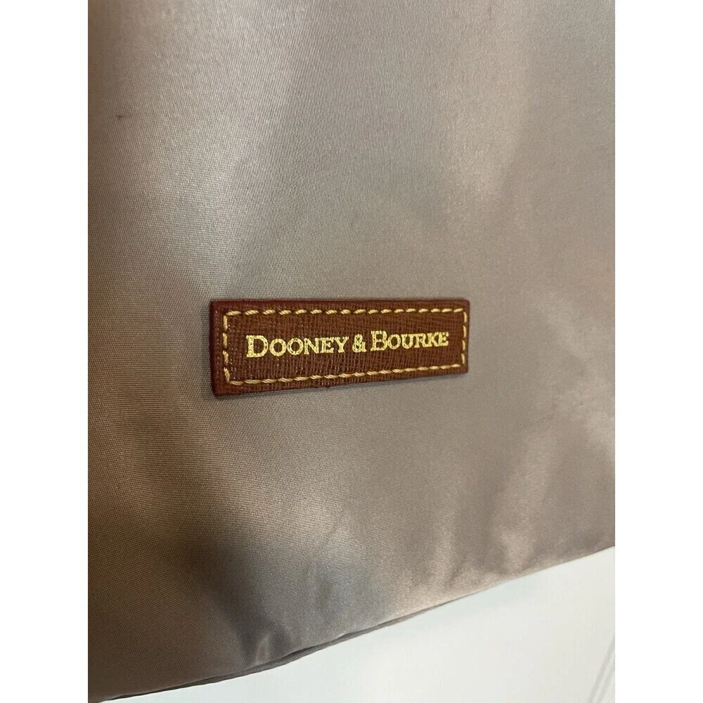 Dooney & Bourke Gray Nylon Large Wayfarer Zip Tote Shoulder Bag Purse